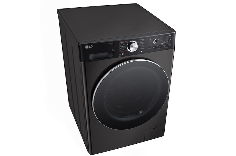 LG 13kg AI DD™ ezDispense™ Washing Machine, Platinum Black, F4Y913BCTA1